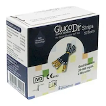 GLUCODR  BLOOD GLUCOSE TEST STRIP AGS SUPER SENSOR 50